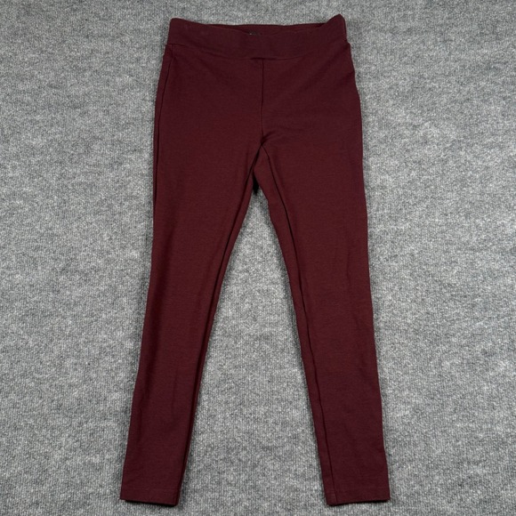 LOFT Size Small Leggings Mid Rise Ankle Textured Knit Ponte Pants Fall Fashion - Picture 2 of 9